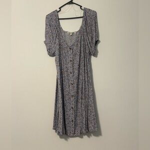 Wallflower Blue Floral Midi Dress